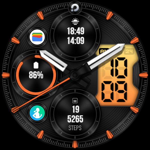 PRADO X۲۵ Hybrid Watch Face - عکس برنامه موبایلی اندروید