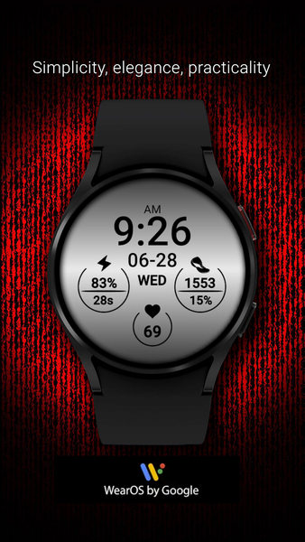 PW77 - Simple Lady Watch Face - عکس برنامه موبایلی اندروید