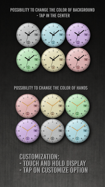 PW19 - Analog Watch Face - Image screenshot of android app