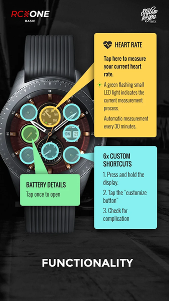 S4U RC ONE - Basic watch face - عکس برنامه موبایلی اندروید
