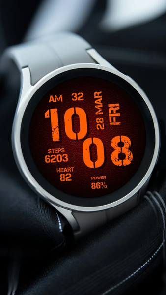 Digital SCRATIN Watch face - Image screenshot of android app