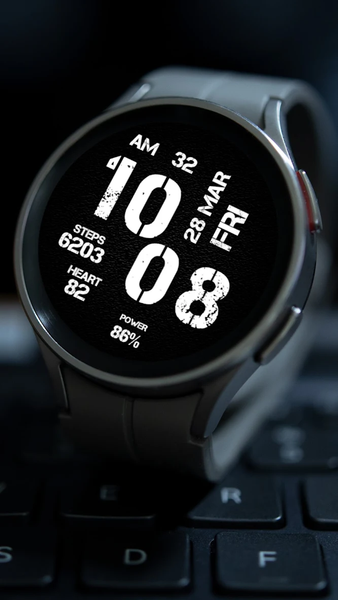 Digital SCRATIN Watch face - Image screenshot of android app