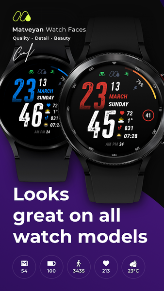 Sport watchface for watch4 - Image screenshot of android app