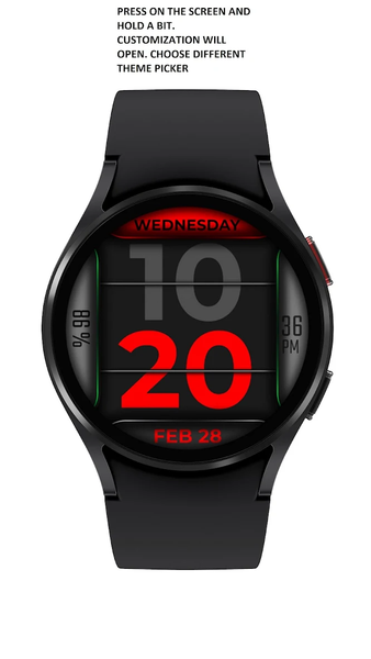 Watch Face H6 - Wear OS - عکس برنامه موبایلی اندروید