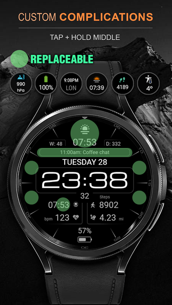WFP ۲۳۷ Digital watch face - عکس برنامه موبایلی اندروید