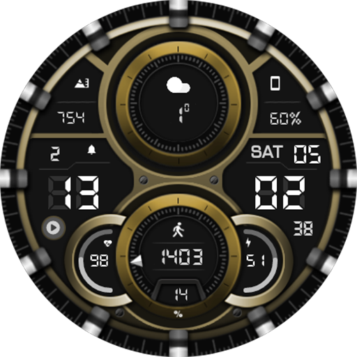WFP 303 Hybrid watch face - Image screenshot of android app