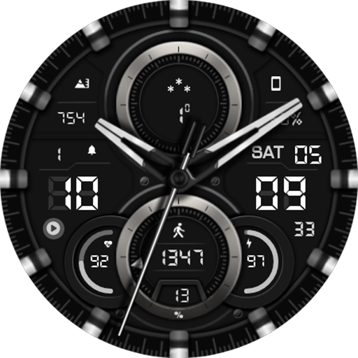 WFP 303 Hybrid watch face - Image screenshot of android app