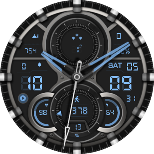 WFP 303 Hybrid watch face - Image screenshot of android app