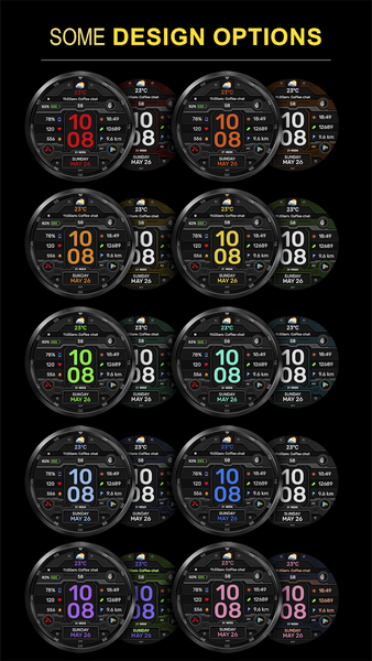 WFP 337 Digital watch face - عکس برنامه موبایلی اندروید