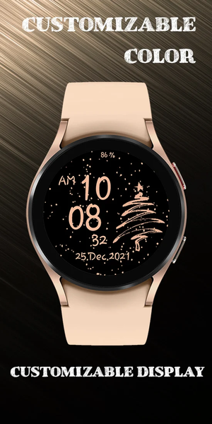 Rose gold snow watch - Image screenshot of android app