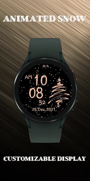 Rose gold snow watch - Image screenshot of android app