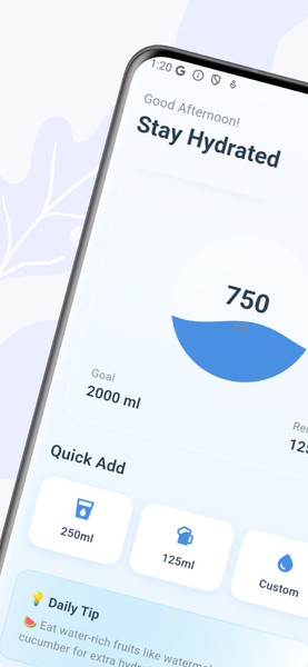 Stay Hydrated - عکس برنامه موبایلی اندروید