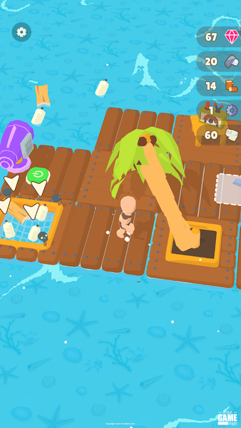 Water Raft - Survival Arcade - Gameplay image of android game