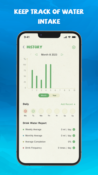 Drink Water Reminder & Tracker - عکس برنامه موبایلی اندروید