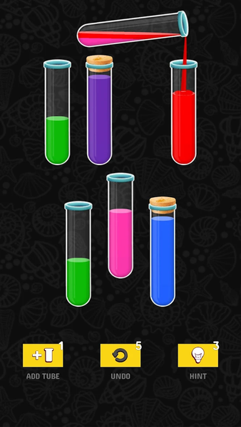 ColorWaterSort:Brain Game - Gameplay image of android game