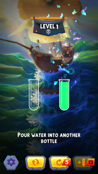 Water Puzzle Captain - Gameplay image of android game