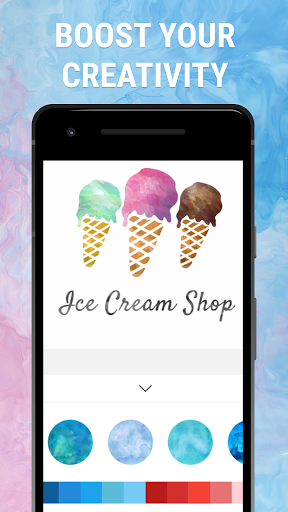 Watercolor Logo Maker - Image screenshot of android app