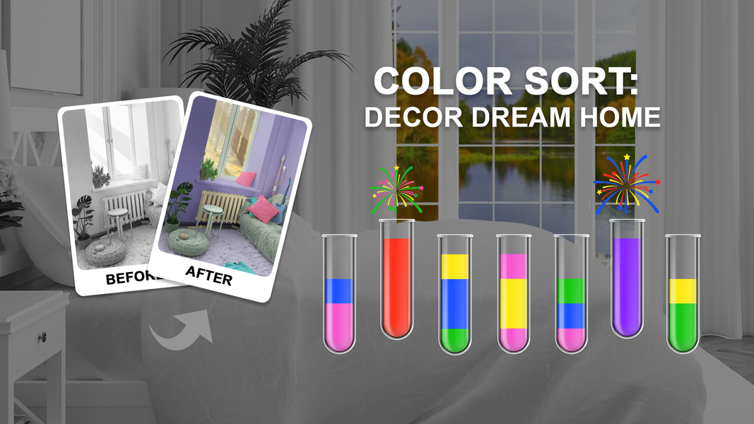 Color Sort: Decor Dream Home - Gameplay image of android game