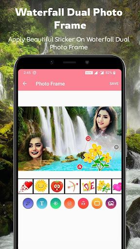 Waterfall Dual Photo Frames - عکس برنامه موبایلی اندروید