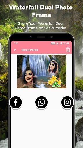 Waterfall Dual Photo Frames - عکس برنامه موبایلی اندروید