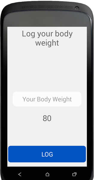 Body Weight Log - Gameplay image of android game