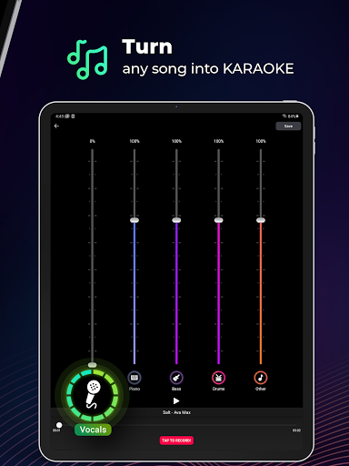 SplitHit: Vocal Remover, Karaoke Maker, Backtracks - عکس برنامه موبایلی اندروید