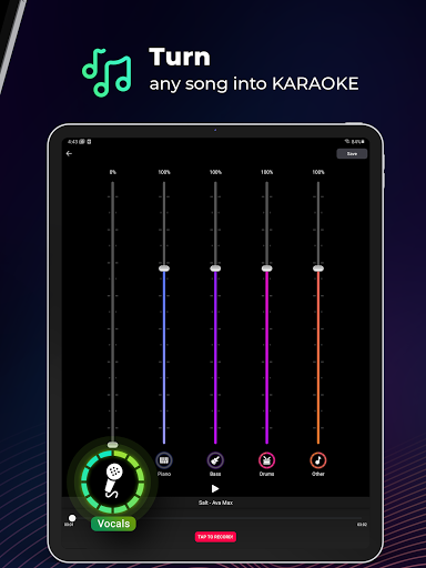 SplitHit: Vocal Remover, Karaoke Maker, Backtracks - Image screenshot of android app