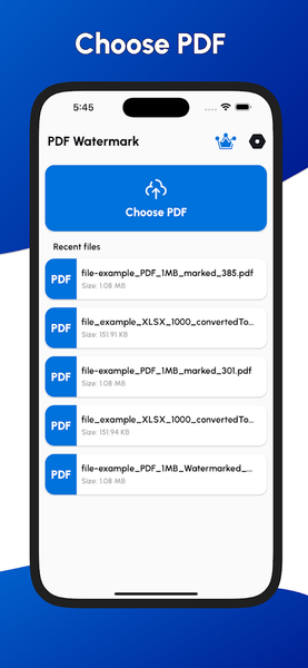 PDF Watermark - Image screenshot of android app