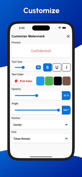 PDF Watermark - Image screenshot of android app