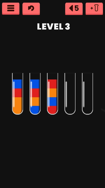 Water Sorting color Puzzle Gam - Gameplay image of android game