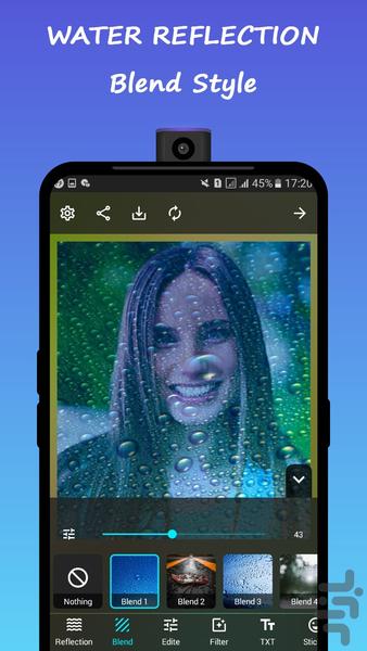 ویرایش عکس (انعکاس عکس در آب) - عکس برنامه موبایلی اندروید