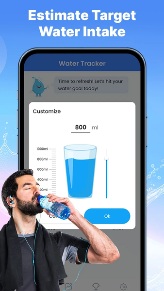 Water Tracker & Drink Reminder - عکس برنامه موبایلی اندروید