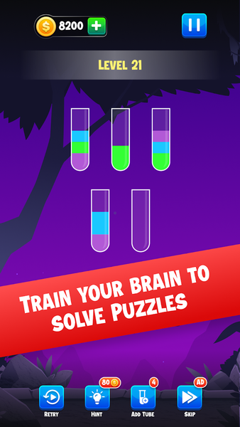 Water Sort Color Puzzle Game - عکس بازی موبایلی اندروید