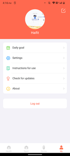 HaiFit - Image screenshot of android app