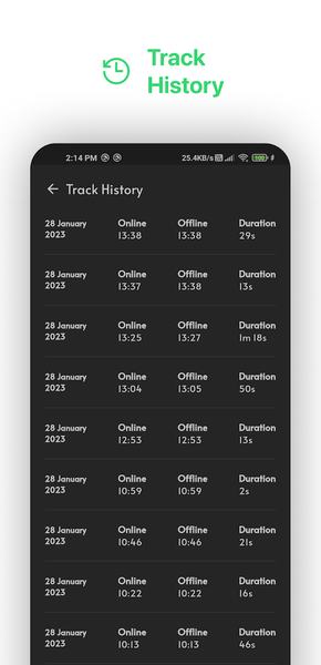 WaTracker: Online Tracker - Image screenshot of android app