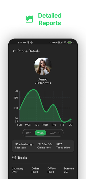 WaTracker: Online Tracker - Image screenshot of android app