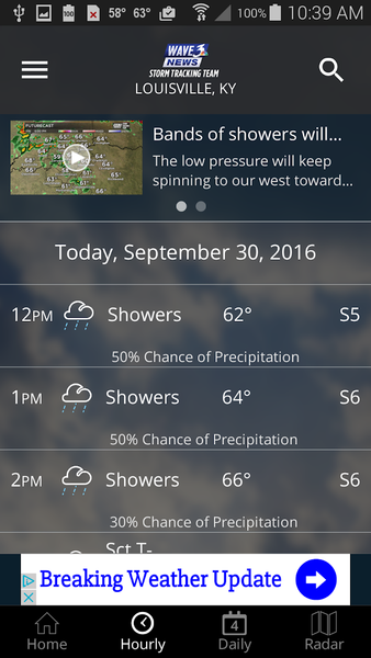 WAVE ۳ Louisville Weather - عکس برنامه موبایلی اندروید