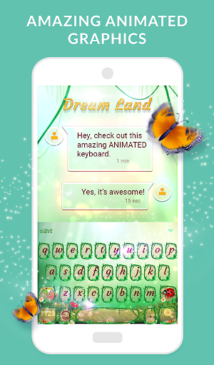 Wave Animated Keyboard Emoji - عکس برنامه موبایلی اندروید