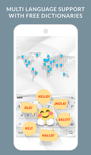 Wave Animated Keyboard Emoji - عکس برنامه موبایلی اندروید