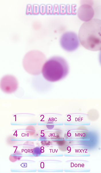 Girly Live Wallpaper Keyboard - عکس برنامه موبایلی اندروید