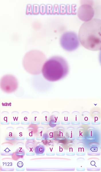 Girly Live Wallpaper Keyboard - Image screenshot of android app