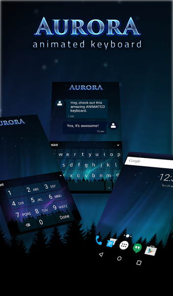 Aurora HD Live Wallpaper Theme - عکس برنامه موبایلی اندروید