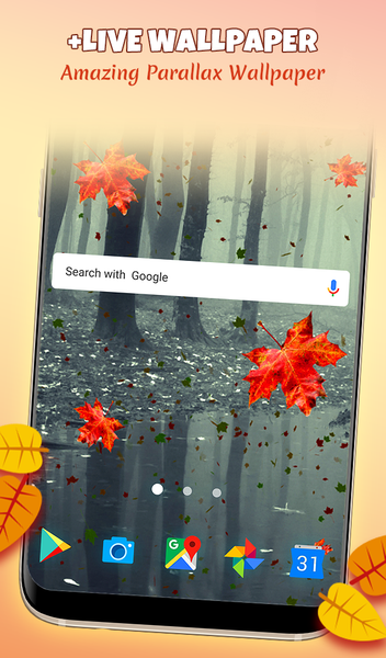 Autumn Wallpaper HD Live Theme - Image screenshot of android app