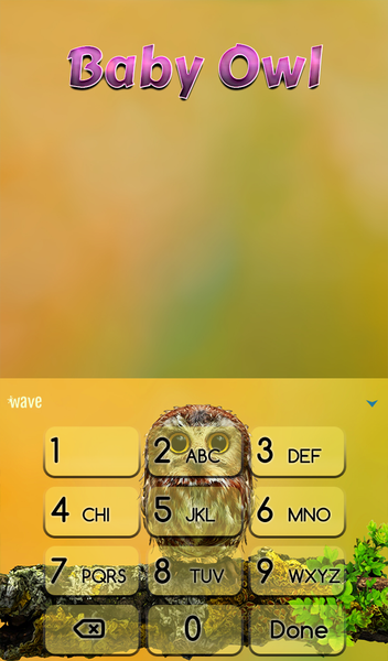 Baby Owl Live Wallpaper Theme - عکس برنامه موبایلی اندروید