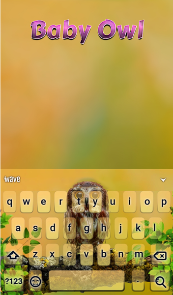 Baby Owl Live Wallpaper Theme - Image screenshot of android app