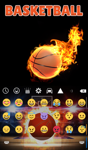 Basketball Animated Keyboard - عکس برنامه موبایلی اندروید