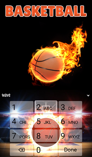 Basketball Animated Keyboard - عکس برنامه موبایلی اندروید