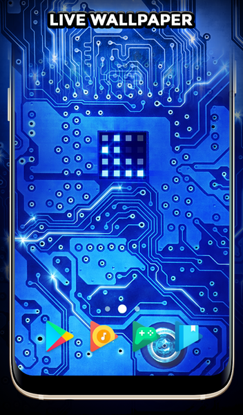 Blue Light Keyboard Wallpaper - عکس برنامه موبایلی اندروید