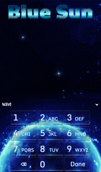 Blue Sun Live Wallpaper Theme - عکس برنامه موبایلی اندروید