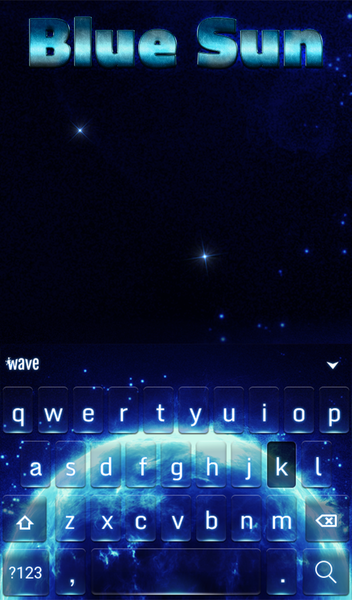 Blue Sun Live Wallpaper Theme - Image screenshot of android app